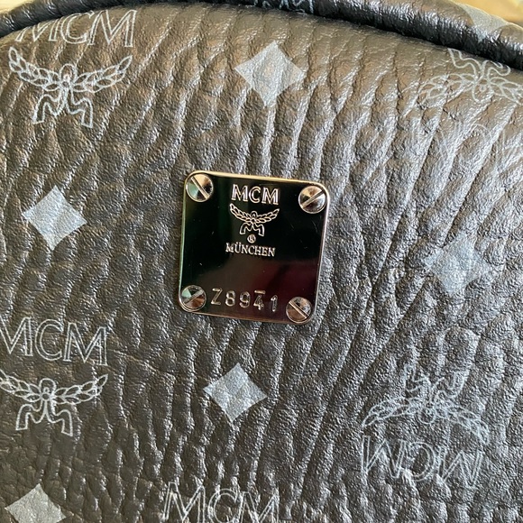 MCM Medium Stark Visetos Coated Canvas Backpack - Picture 8 of 13